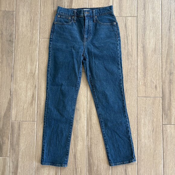 Madewell Perfect Vintage Jean Women's 26 Blue Haight Dark Wash Denim Boho Casual - Picture 2 of 11